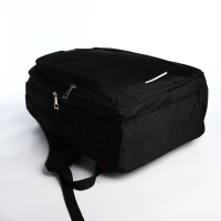 Рюкзак молодёжный на молниях, 4 наружных кармана, цвет чёрный/серый Рюкзак молодёжный на молниях, 4 наружных кармана, цвет чёрный/серый