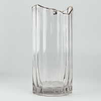 Ваза для цветов &laquo;Калипсо&raquo; из прозрачного стекла 26&times;12&times;12 см