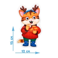 Макси-пазлы с глазками &laquo;Новый год&raquo;, 4 пазла, 8 деталей