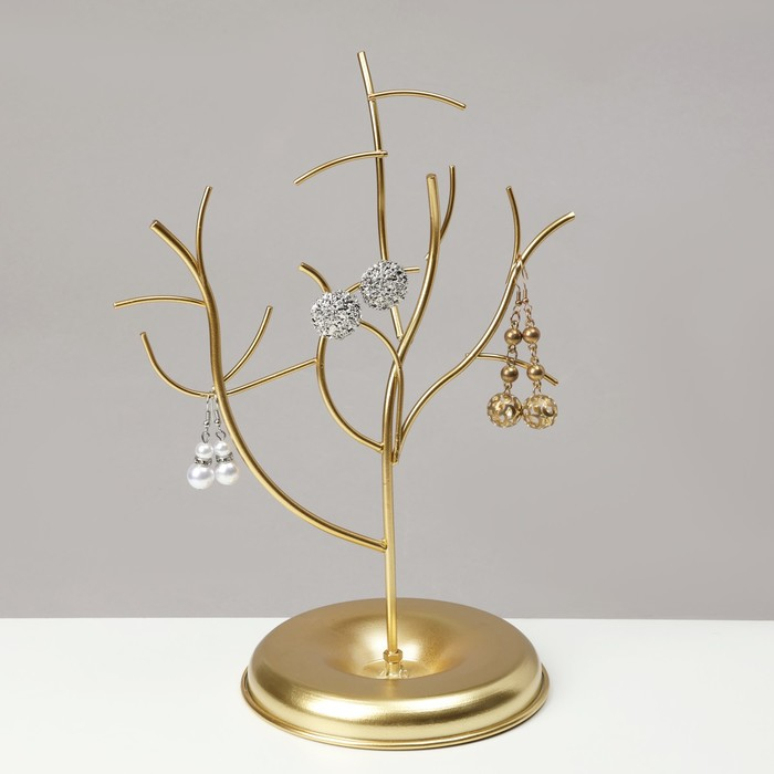 Подставка для украшений «Дерево» h=29, d=13, цвет золото Подставка для украшений «Дерево» h=29, d=13, цвет золото