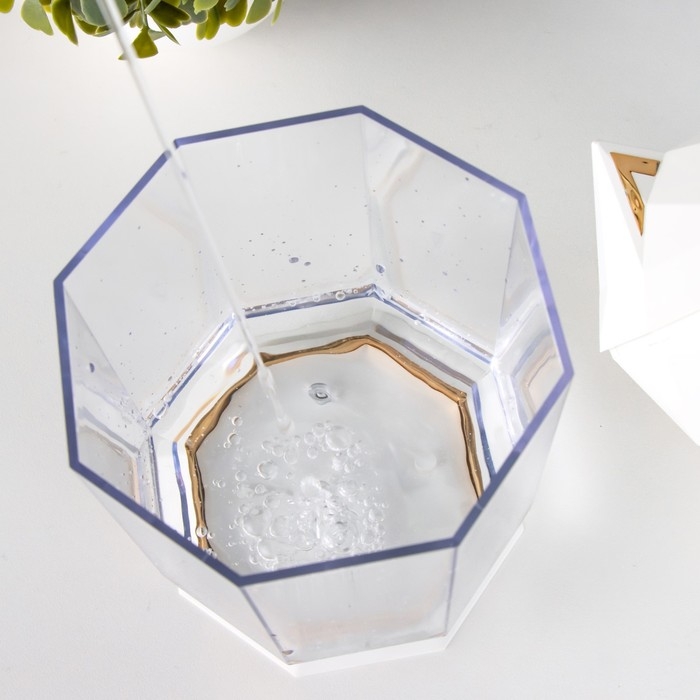 Ночник с увлажнителем Котик LED USB АКБ белый 10х10х16,2 см RISALUX