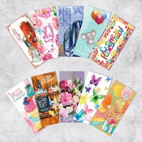 Набор конвертов для денег «С днём рождения», 10 шт. Набор конвертов для денег «С днём рождения», 10 шт.