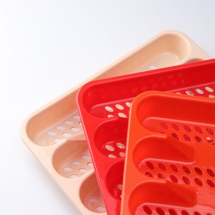 Лоток для столовых приборов, 33×26 см, цвет МИКС Лоток для столовых приборов, 33×26 см, цвет МИКС