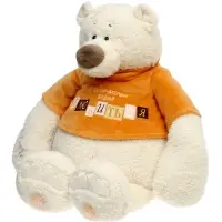 Мягкая игрушка "Медведь Тато в рыжей майке", 37 см ММТато/38/рж