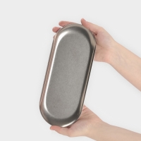 Тарелка овальная 26,2х11х1,5см, 201 сталь