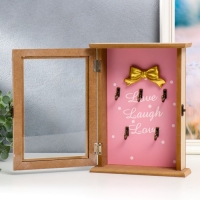 Ключница дерево 6 крючков "Золотой бант" 25,5х19х6 см Ключница дерево 6 крючков "Золотой бант" 25,5х19х6 см