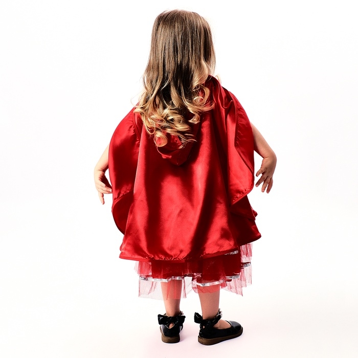 Карнавальный костюм Карнавальный костюм "Красная шапочка" рост 104-134 см, платье, накидка