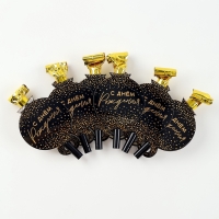 Карнавальный язычок &laquo;С Днем Рождения&raquo;, тиснение, набор 6 шт