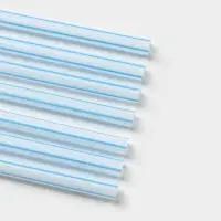 Трубочки одноразовые для напитков Доляна, 21 см, d=5 мм, с гофрой, в полоску, 50 шт, МИКС