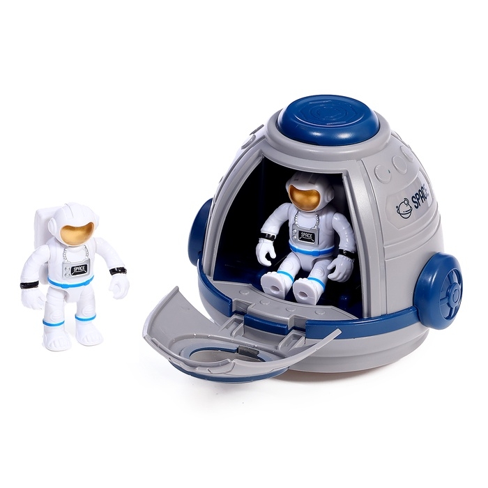 Игровой набор &laquo;Капсула космонавта&raquo;, фигурки 2 шт., световые эффекты