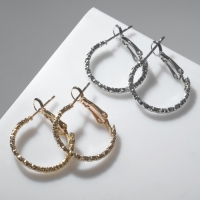 Серьги-кольца «Классика» тонкие, d=1.9 см, цвет МИКС Серьги-кольца «Классика» тонкие, d=1.9 см, цвет МИКС