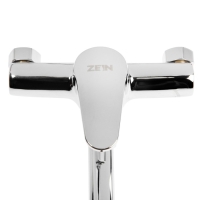 Смеситель для ванны ZEIN ZC2049, излив 40 см, картридж 35 мм, с душевым набором, хром Смеситель для ванны ZEIN ZC2049, излив 40 см, картридж 35 мм, с душевым набором, хром