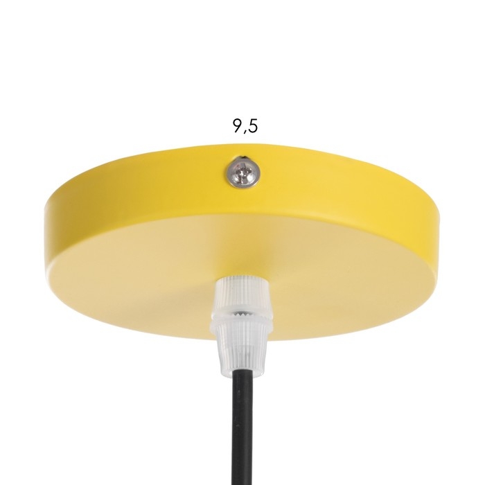 Светильник BayerLux Подвес "Квадрат" 1x40Вт E27 желтый 16х16х18-116 см