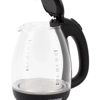 Чайник HYK-G3804 1.7л. 2200Вт черный (стекло)