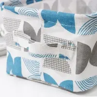 Корзинка для хранения с ручками Доляна &laquo;Песок&raquo;, 23,5&times;17&times;12 см, цвет голубой