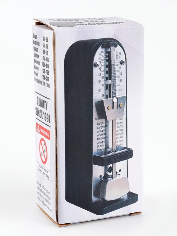 Метроном механический Music Life 5 х 3,5 х 11 см черный Метроном механический Music Life 5 х 3,5 х 11 см черный