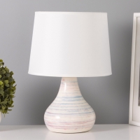 Настольная лампа "Аннабель" 1х15Вт Е14 белый голубой 23х23х33см