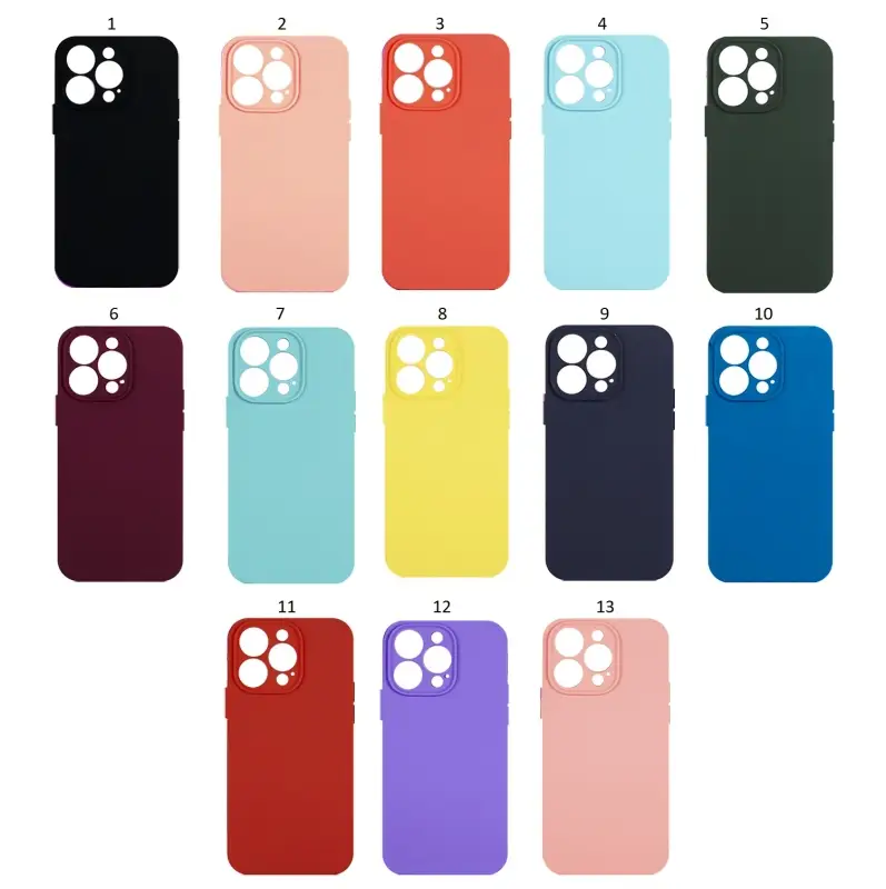 Чехол iPh 13 Pro Max (6.7) Silicone WS (без лого, в прозрачном пакете)