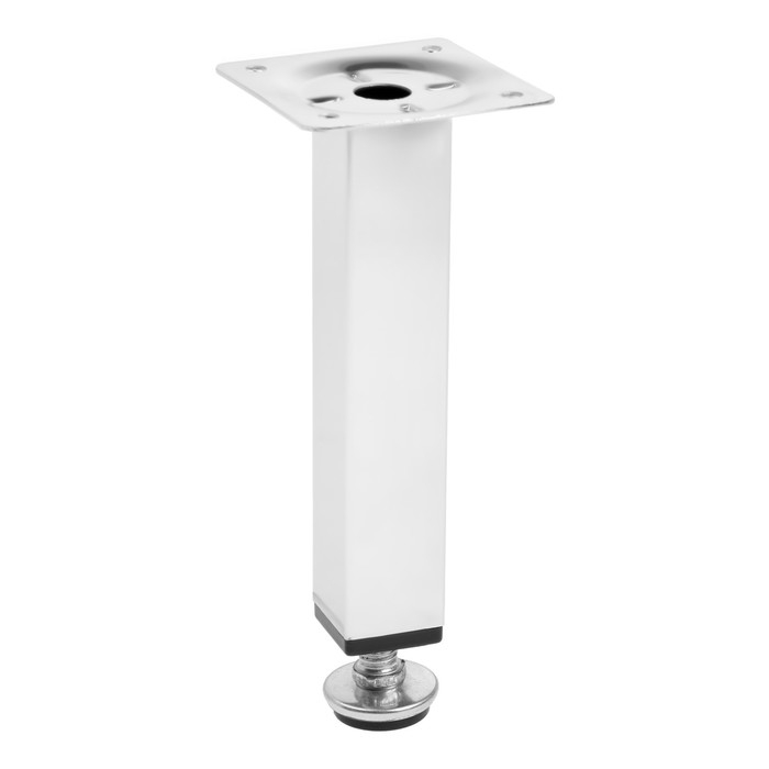 Опора квадратная OKV001CR ТУНДРА, d=25х25 мм, H=150 мм, цвет хром