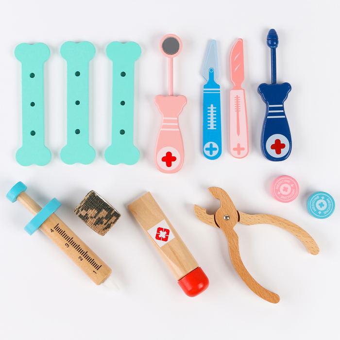 Игровой набор «Играем в доктора» мягкий кейс 22×15×14 см Игровой набор «Играем в доктора» мягкий кейс 22×15×14 см