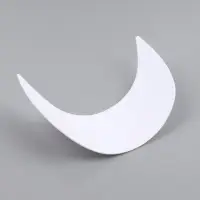 Козырёк для кепки, гнутый, 7&times;19.5 см, белый