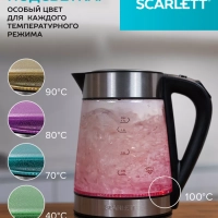 Чайник электрический стеклянный с подсветкой 1,7л