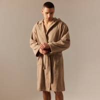 Халат махровый с капюшоном мужской SL HOME: Basic "Саббиа", размер M, 100% хлопок, 420 г/м2 Халат махровый с капюшоном мужской SL HOME: Basic "Саббиа", размер M, 100% хлопок, 420 г/м2