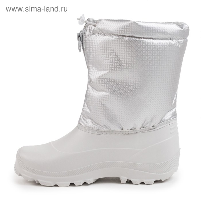 Сапоги детские ЭВА, комбинированный верх, цвет жемчужный, размер 27