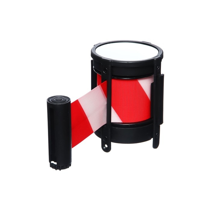 Кассета c вытяжной лентой - 470 см, высота - 11 см, ширина - 48 мм, красная/белая