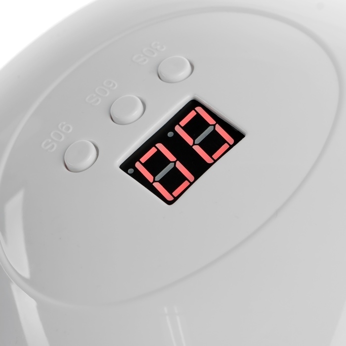 Лампа для гель-лака Luazon LUF-06, UV/LED, 36 Вт, 15 диодов, таймер 30/60/90 с, USB, белая