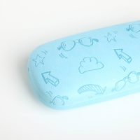 Футляр для очков на хлопушке &laquo;Выбражулька&raquo;, длина 16 см, цвет голубой