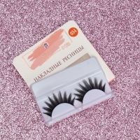 Ресницы накладные &laquo;Куколка&raquo;, 14 мм, без клея, цвет чёрный