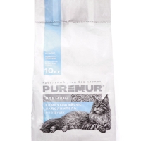 Наполнитель минеральный комкующийся PureMur Premium 10 кг,бумажный пакет