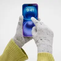 Перчатки сенсорные Spotti Senso, светло-серые, размер S/M