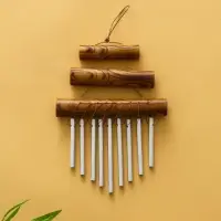 Музыка ветра бамбук, алюминий, 18х3х25 см