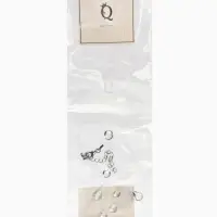 Кулон на леске "Капля росы", дорожка, цвет белый в серебре