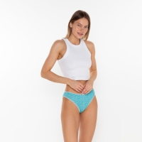 Трусы женские слипы &laquo;Цветы&raquo;, цвет зелёный, размер 46/M