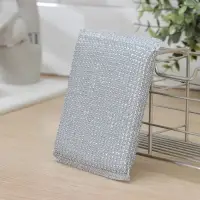 Губка для мытья посуды Доляна &laquo;Соты&raquo;, с металлическим скрабером