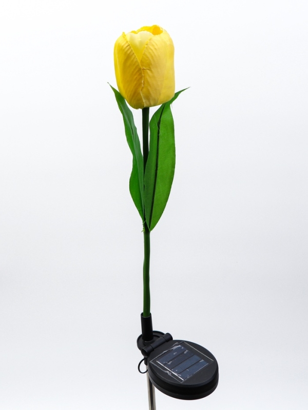 Штекер с подсветкой Штекер с подсветкой "Тюльпан" желтый, 8х70см