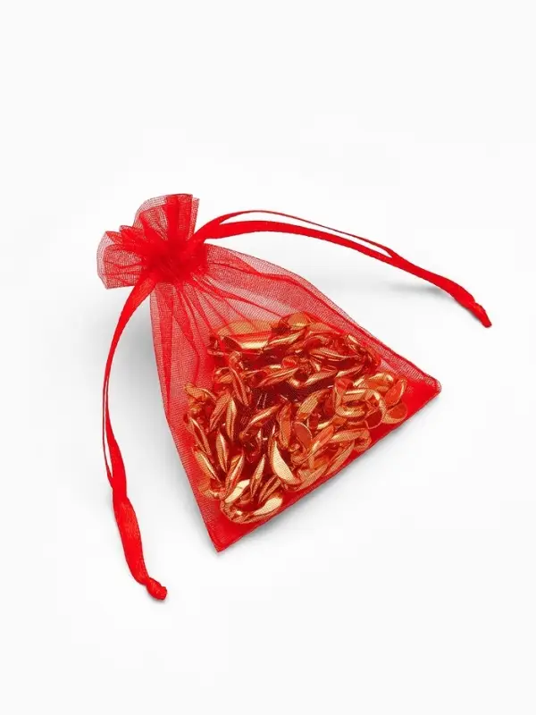 Набор подарочных мешочков 100шт. , 7*9, цвет красный (1716471)