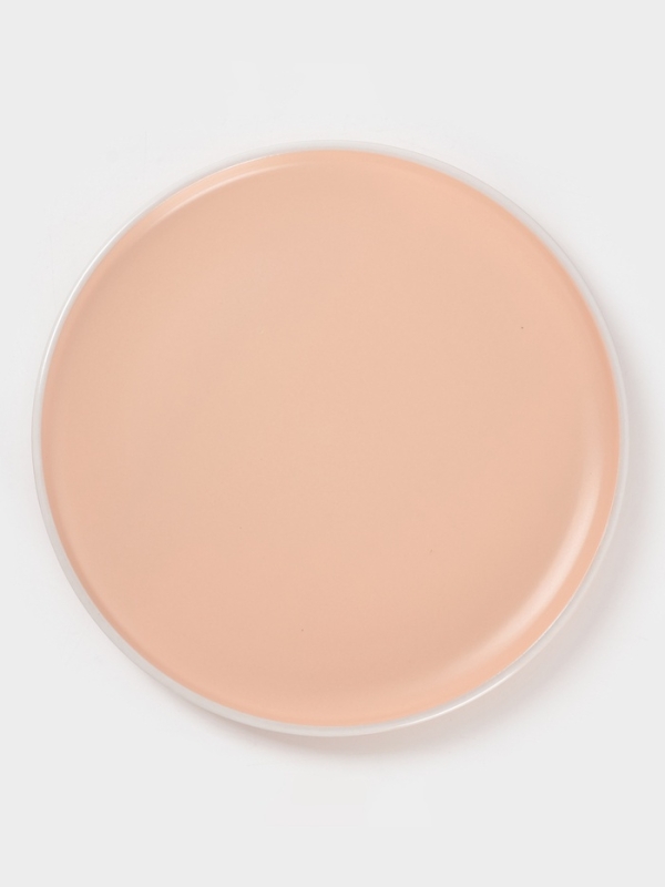 Тарелка Доляна &laquo;Кремовое облако&raquo;, d=27 см, керамика, персиковая