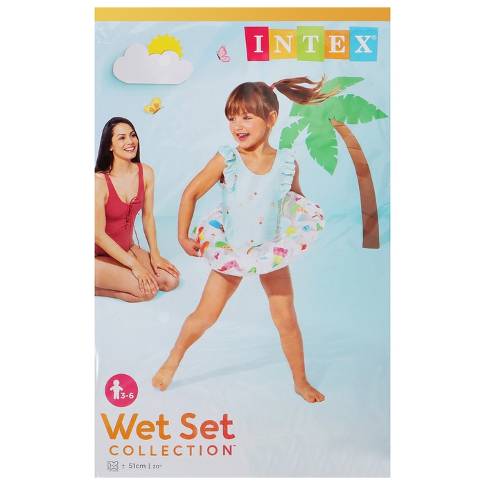 Круг для плавания &laquo;Яркий&raquo;, d=51 см, от 3-6 лет, цвет МИКС, 59230NP INTEX