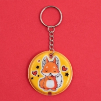 Брелок для ключей с фонариком "Свет внутри тебя", 5 х 5 см Брелок для ключей с фонариком "Свет внутри тебя", 5 х 5 см