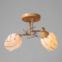 Люстра "Лепестки" 2x40Вт E27 золото 44х33х28 см Люстра "Лепестки" 2x40Вт E27 золото 44х33х28 см