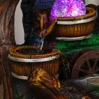 Фонтан "Хижина под деревом" 32х15х13 см (с подсветкой)