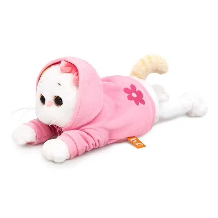 Мягкая игрушка "Ли-Ли в худи с цветочком" лежачая, 18 см LKl18-002