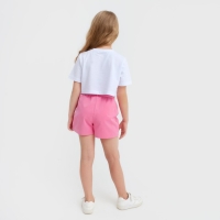 Шорты детские с поясом KAFTAN, р. 34 (122-128), ярко-розовый