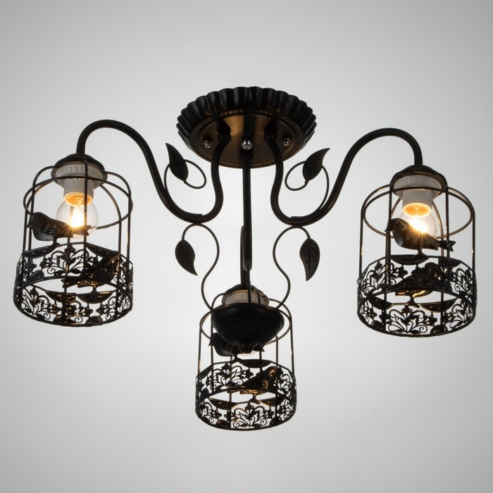 Люстра 669622/3 Е27 40Вт черный 59х59х33 см BayerLux