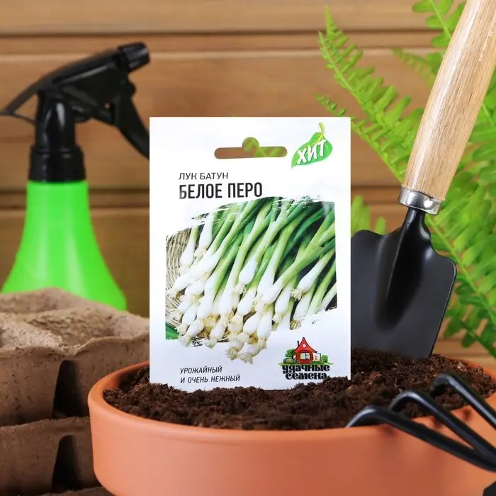 Семена Лук на зелень "Белое перо", ц/п,  0,5 г  серия ХИТ х3