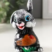 Фигура "Зайчонок с грибком" 12х8х7 см